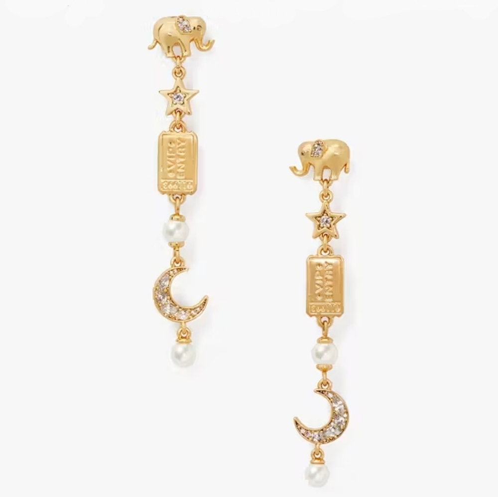 Kate Spade Winter Carnival Charm Linear Earrings - Picture 3 of 8